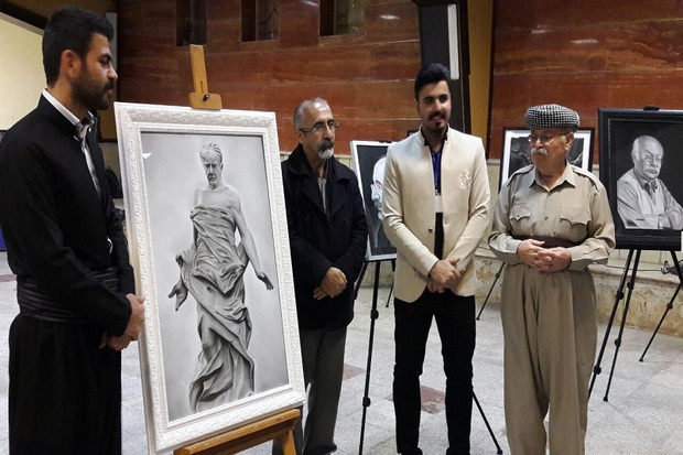 نمایشگاه نقاشی کاوان در مهاباد گشایش یافت