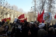 تجمعات اعتراضی علیه ظریف مقابل وزارت امورخارجه