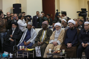 دیدار جمعی از میهمانان کنفرانس وحدت اسلامی با سید حسن خمینی