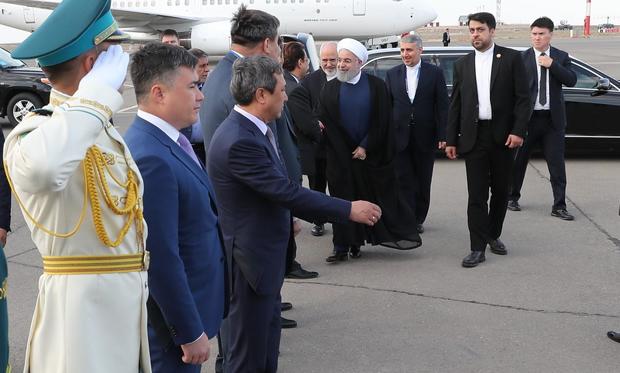 رئیس‌جمهور روحانی قزاقستان را به مقصد تهران ترک کرد