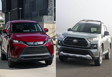 مقایسه  مشخصات فنی تویوتا RAV4 با ونزا 
