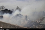 آتش سوزی مرکز جمع آوری ضایعات در ورامین مهار شد