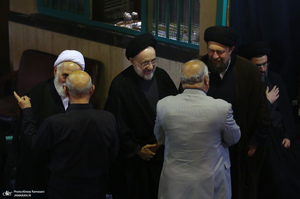 مراسم بزرگداشت آیت الله حسن صانعی (ره) در حسینیه جماران -2