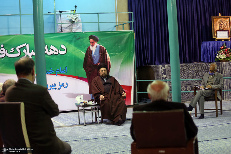 دیدار اعضای انجمن اسلامی معلمان یا سید حسن خمینی