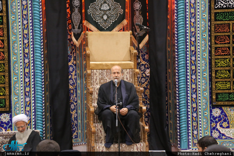 عزاداری اباعبدالله الحسین(ع) در بیت آیت الله العظمی جوادی آملی با حضور سید علی خمینی