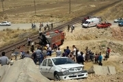 جان باختن عابر پیاده بر اثر برخورد با قطار مسافربری در قزوین