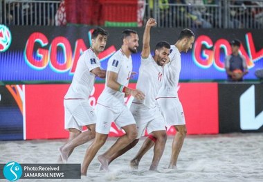 آتش بازی ساحلی بازان در جام ملت های آسیا