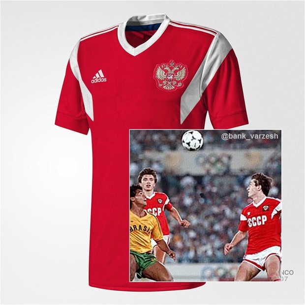 رونمایی از پیراهن تیم ملی روسیه در جام‌جهانی  2018+عکس
