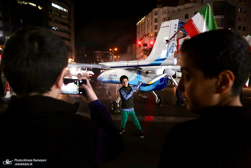 نصب و استقرار پهباد مهاجر 6 در سه راه قیطریه