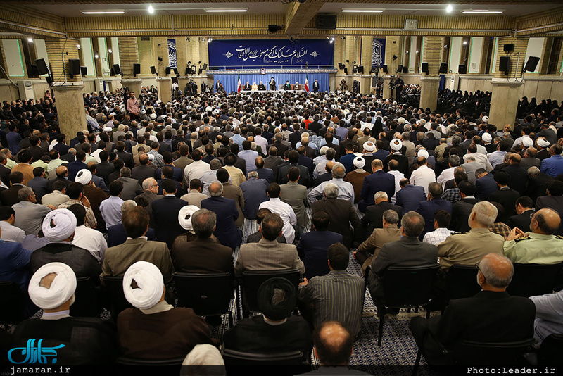 دیدار مسئولان نظام و سفرای کشورهای اسلامی با رهبر معظم انقلاب