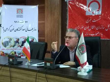 مدیرکل سازمان انتقال خون خوزستان: طرح توزیع شبکه خون رسانی در سطح استان به صورت کامل عملی شده است