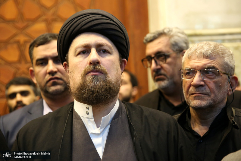 وداع با پیکر مطهر دو شهید مقاومت در حرم مطهر امام خمینی (س)