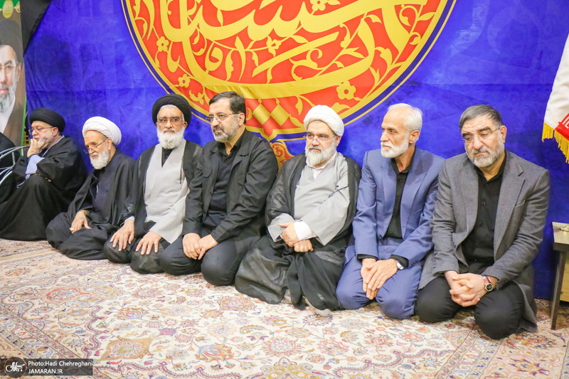 مراسم استقبال و وداع با پیکر مطهر شهید علی لاریجانی در قم