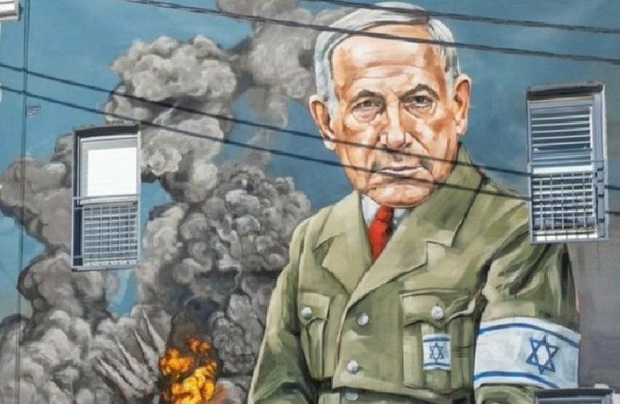 خون مردم مظلوم غزه رسانه‌شان شد/ این نقاشی معنی دار در استرالیاست نه تهران! + عکس