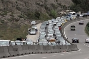 ترافیک نیمه سنگین در جاده چالوس