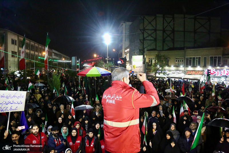 پنجاه و‌ یکمین اجتماع پر شور مردم در میدان شهدا