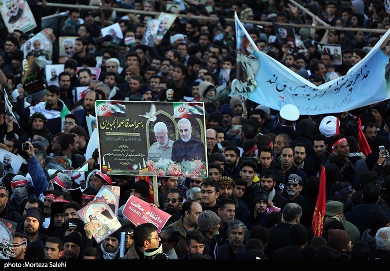 مراسم تشییع و خاکسپاری سردارحاج قاسم سلیمانی در کرمان