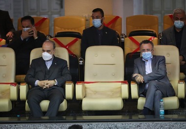 وزیر ورزش تماشاگر ویژه فینال لیگ برتر والیبال+ عکس
