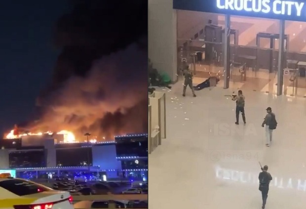 حمله به سالن کنسرت در روسیه با بیش از 100 کشته و زخمی + هشدار/ عکس و فیلم های بسیار خشونت آمیز