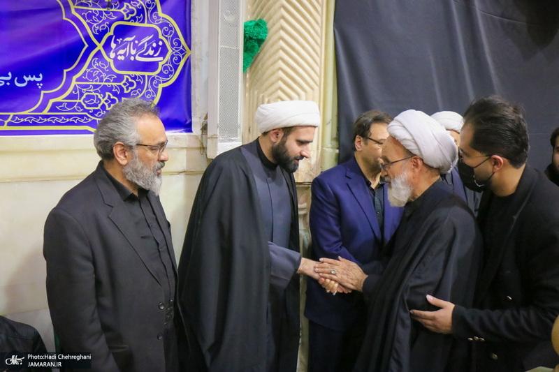 مراسم بزرگداشت شهید علی لاریجانی در حرم حضرت معصومه (س)