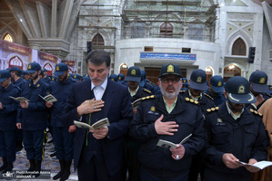 تجدید میثاق دانشجویان دانشگاه علوم انتظامی با آرمان های حضرت امام(س)