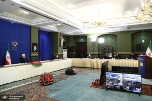 مراسم بهره برداری از طرح های ملی وزارت نفت با دستور رئیس جمهوری