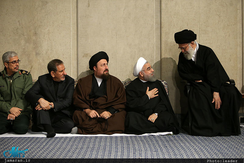 مراسم ترحیم آیت الله هاشمی رفسنجانی در حسینیه امام خمینی(ره)