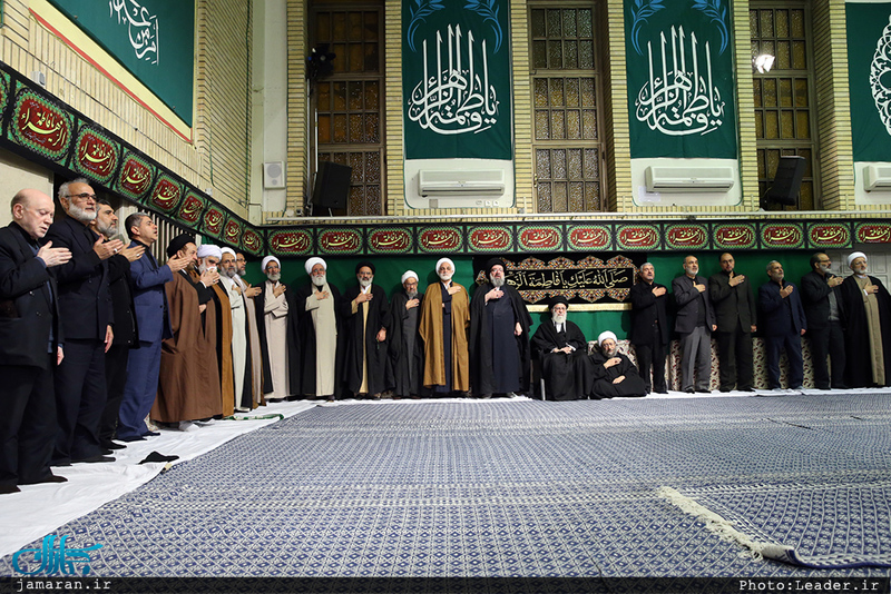 آخرین شب مراسم عزاداری حضرت فاطمه‌زهرا(س) در حسینیه امام خمینی 