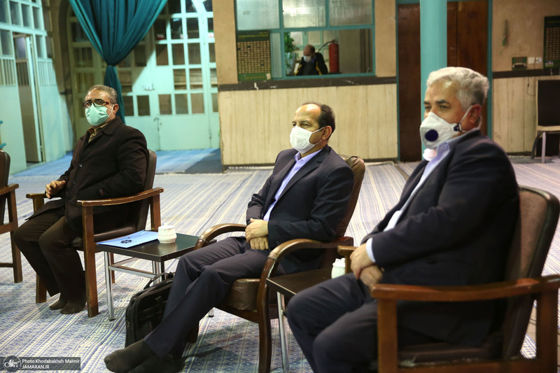 دیدار اعضای انجمن اسلامی معلمان یا سید حسن خمینی