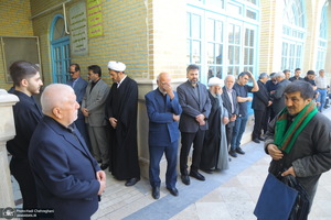 مراسم تشییع آیت الله موسوی تبریزی (ره)