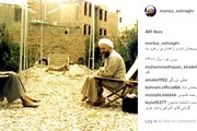 عکسی که مرتضی اشراقی به مناسبت سالروز ورود امام به ایران، منتشر کرد