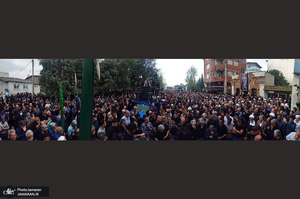 مراسم خاکسپاری حجت الاسلام والمسلمین علی اصغر رحمانی خلیلی در بهشهر