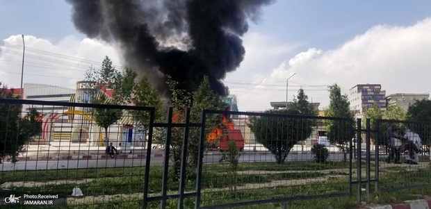 انفجار در خودروی کارمندان دولتی افغانستان+ تصاویر