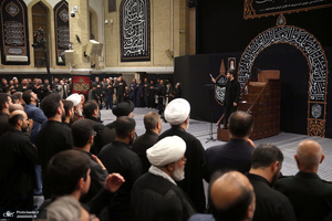 مراسم عزاداری شب تاسوعای حسینی (ع) در حسینیه امام خمینی