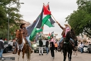 تظاهرات در حمایت از مردم غزه در تگزاس و ماساچوست