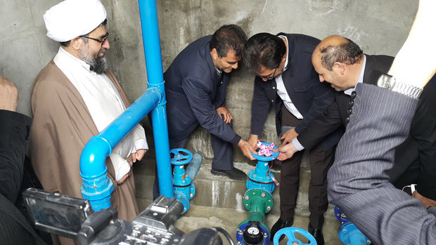 افتتاح طرح آبرسانی به روستای مشک عنبر ورزقان