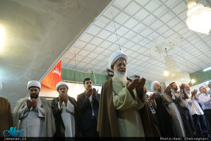 اقامه نماز عید سعید قربان در روستای احمدآباد دماوند توسط آیت الله العظمی جوادی آملی