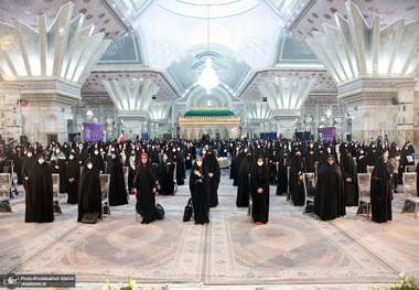مراسم سالروز میلاد حضرت زهرا(س) و امام خمینی(ره) در حرم بنیانگذار جمهوری اسلامی ایران 