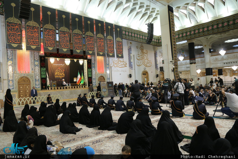 آیین افتتاح رادیو محرم با حضور آیت الله العظمی مکارم شیرازی