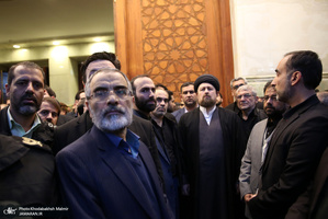 وداع با پیکر مطهر دو شهید مقاومت در حرم مطهر امام خمینی (س)