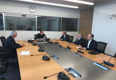 دیدار وزیر ورزش و صالحی امیری با مسئولین فدراسیون جهانی ژیمناستیک
