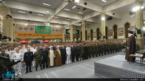 دیدار جمعی از فرماندهان و کارکنان ارتش با رهبر معظم انقلاب 