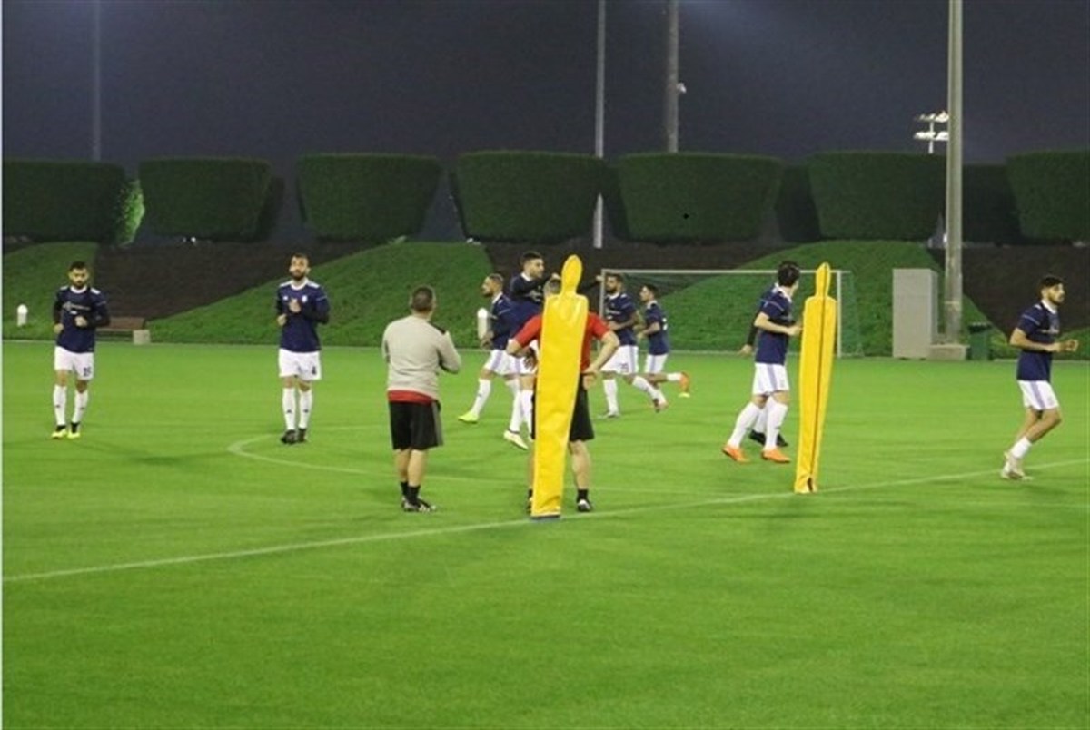 تمرین پنالتی ملی‌پوشان فوتبال در قطر