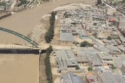  تصاویر هوایی از شهر سیل‌زده پلدختر 