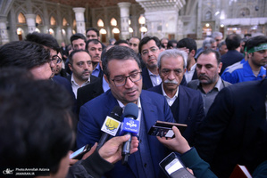 تجدید میثاق وزیر و مدیران وزارت صنعت، معدن و تجارت با آرمان های امام(س)