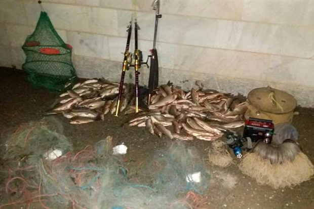سه صیاد غیرمجاز ماهی در بیجار دستگیر شدند