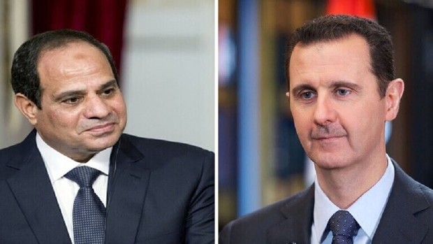 بشار اسد با السیسی رئیس جمهور مصر دیدار می کند