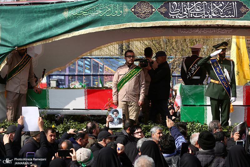 تشییع پیکرهای مطهر فرماندهان عالی‌رتبه نیروهای مسلح و جمعی از شهدای مردمی-1