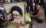 ادای احترام عارف به شهید آیت‌الله سید محمدعلی آل هاشم و شهدای ۸ سال دفاع مقدس + عکس