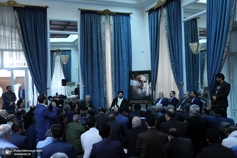 دیدار رییس، معاونان و کارکنان سازمان برنامه و بودجه با سید حسن خمینی